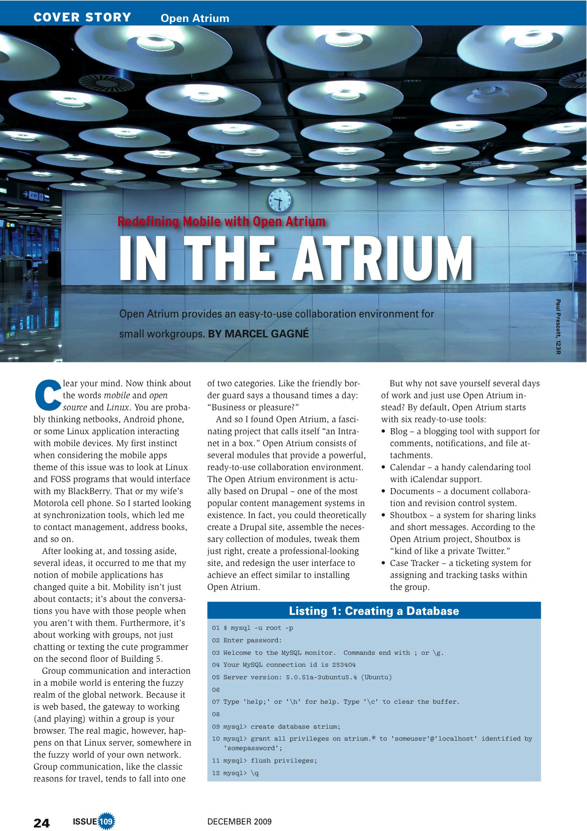 Статья об Open Atrium в Linux Magazine