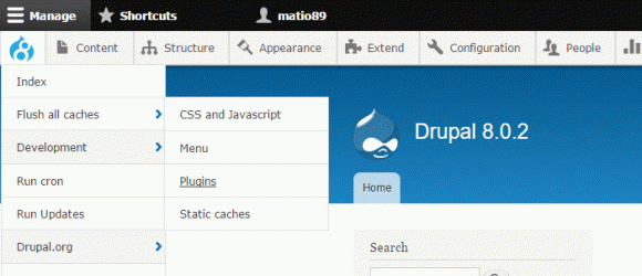 Drupal – Admin Toolbar