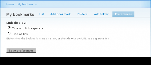 Drupal – Bookmarks with login reminders