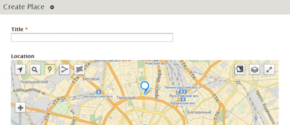 Drupal – Geofield Yandex Maps