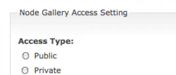Drupal – Node Gallery Access