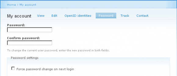 Drupal – Password policy