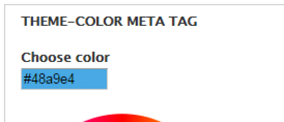 Drupal – Theme-color meta tag